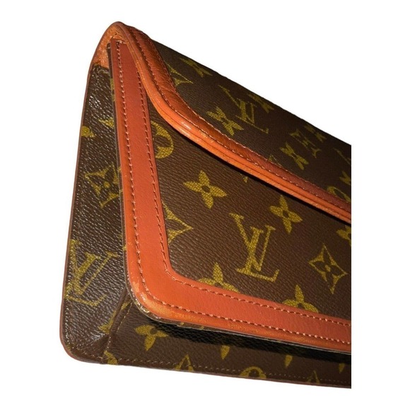 Louis Vuitton Pochette Dame Clutch GM Brown Leather - Picture 4 of 16